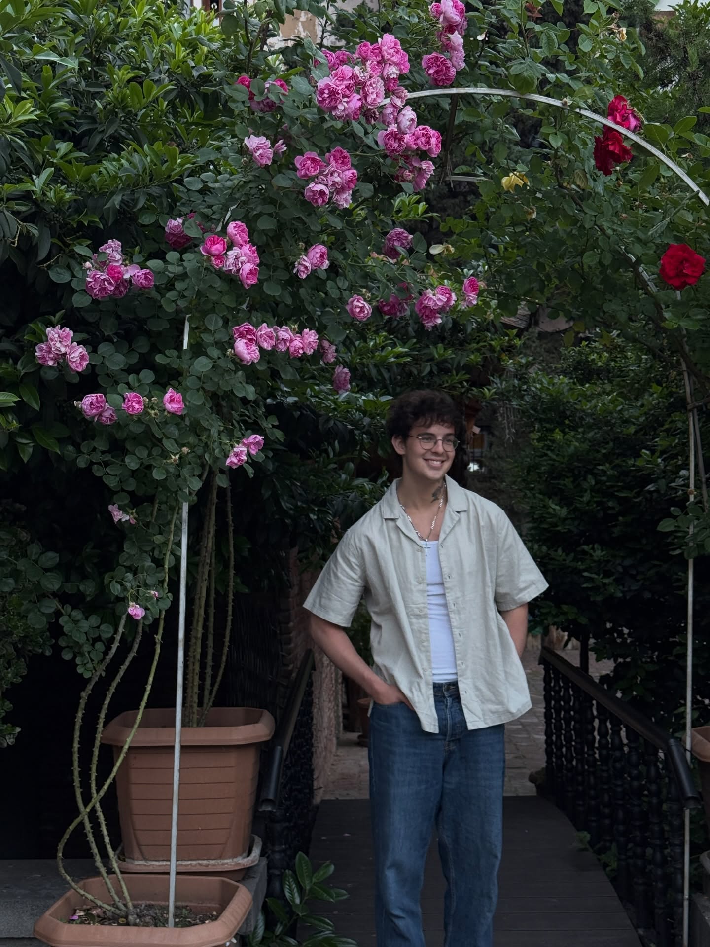 Portrait of Nazarii Chumachenko outdoors